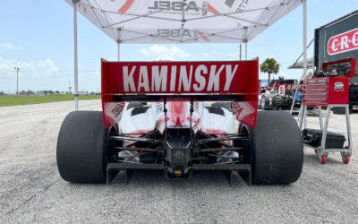 Kaminsky Turns First laps in an Indy Lights Car