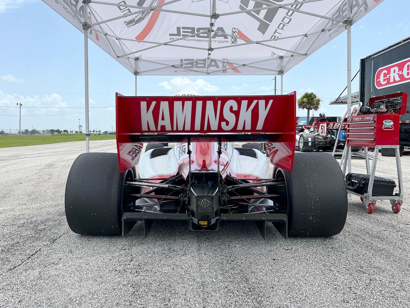 Kaminsky Turns First laps in an Indy Lights Car